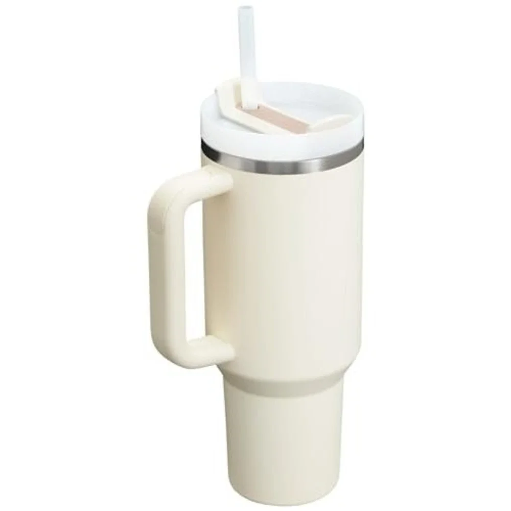 Stanley Quencher H2.0 FlowState Tumbler Unisex 40oz Cream New Insulated Cup